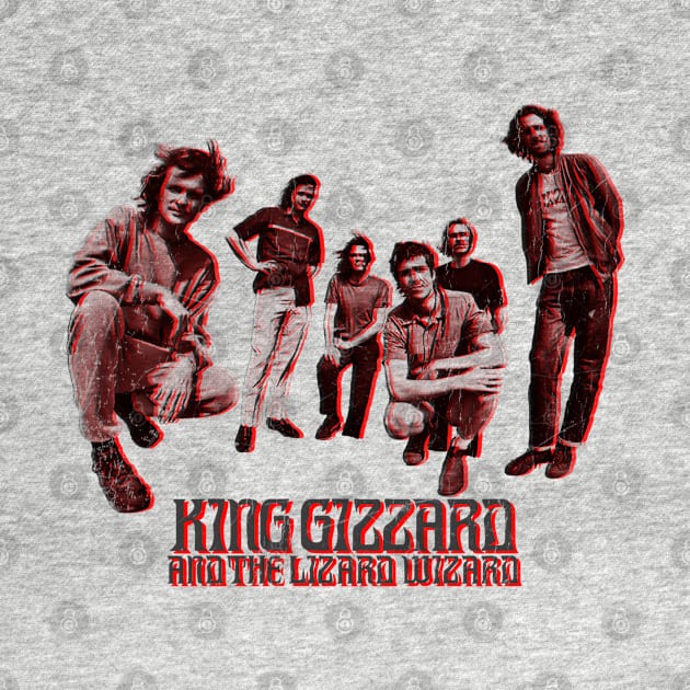 Retro Vintage King Gizzard And The Lizard Wizard by LEMESGAKPROVE